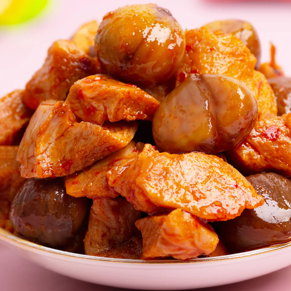 Douduoqi Chestnut Flavored Bean Curd - BBQ Flavor, 108g - Image 2