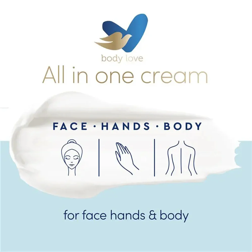 Dove Body Love Rich Nourishment Cream for Face & Body 150mL – 72hr Moisture - Image 3