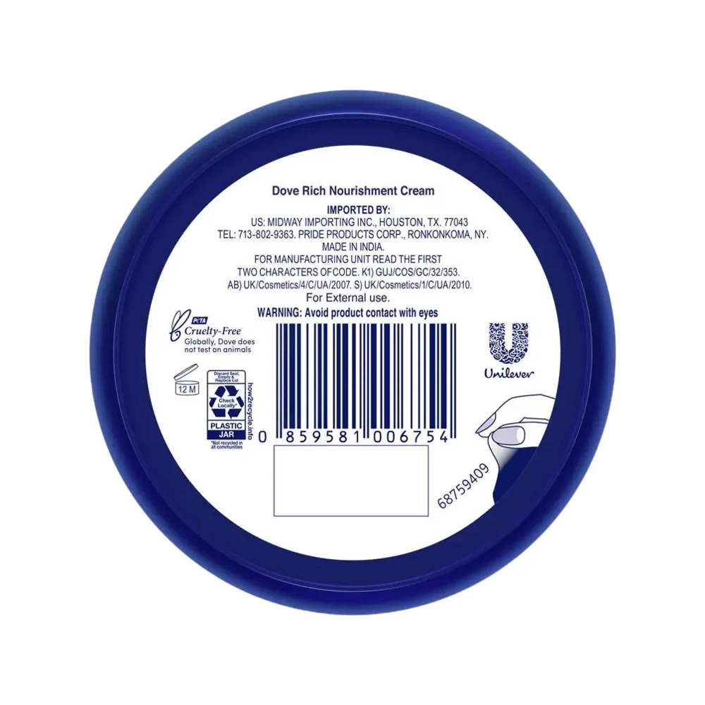 Dove Body Love Rich Nourishment Cream for Face & Body 150mL – 72hr Moisture - Image 5