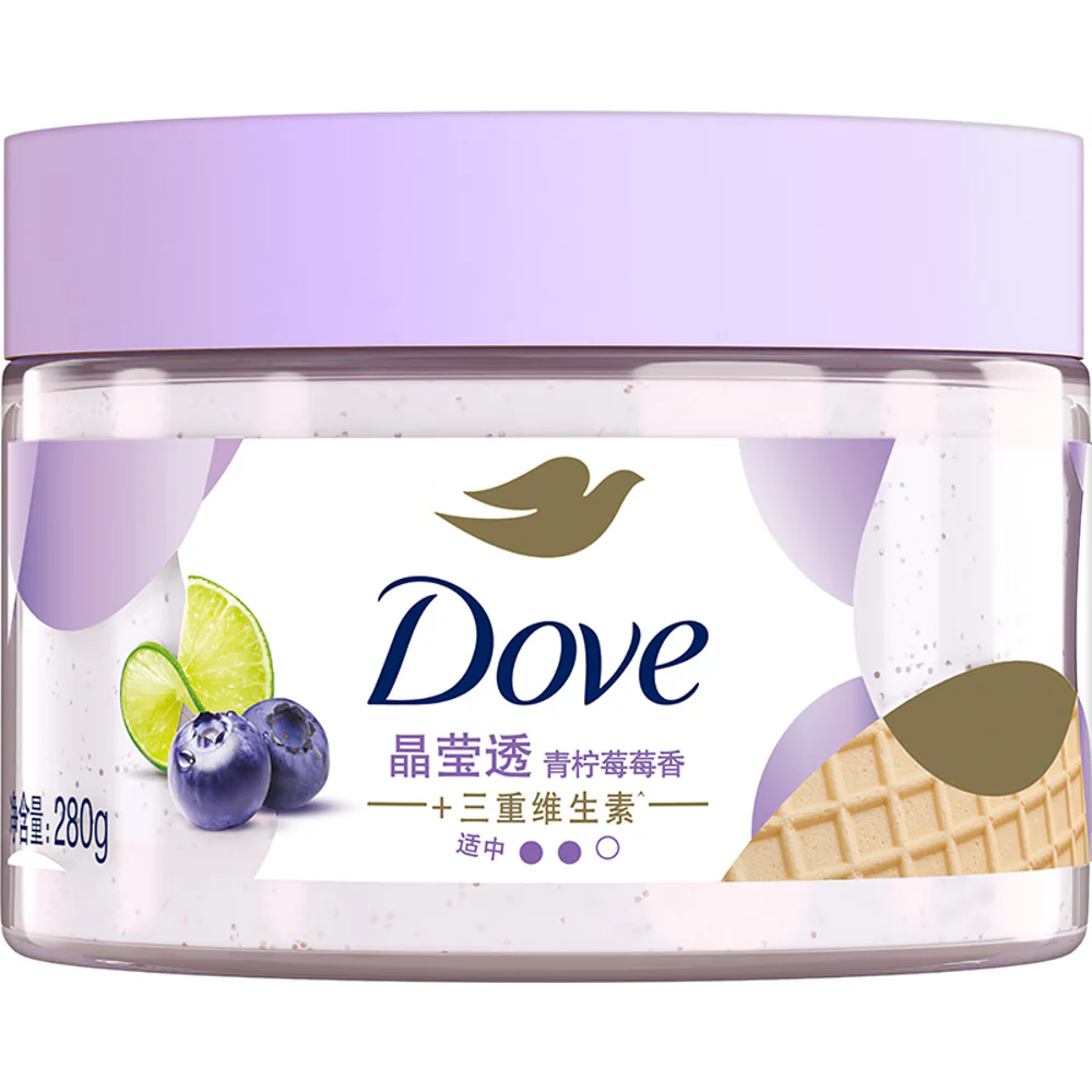 Dove Crystal Glow Lime & Berry Exfoliating Scrub - 280ml - Image 4