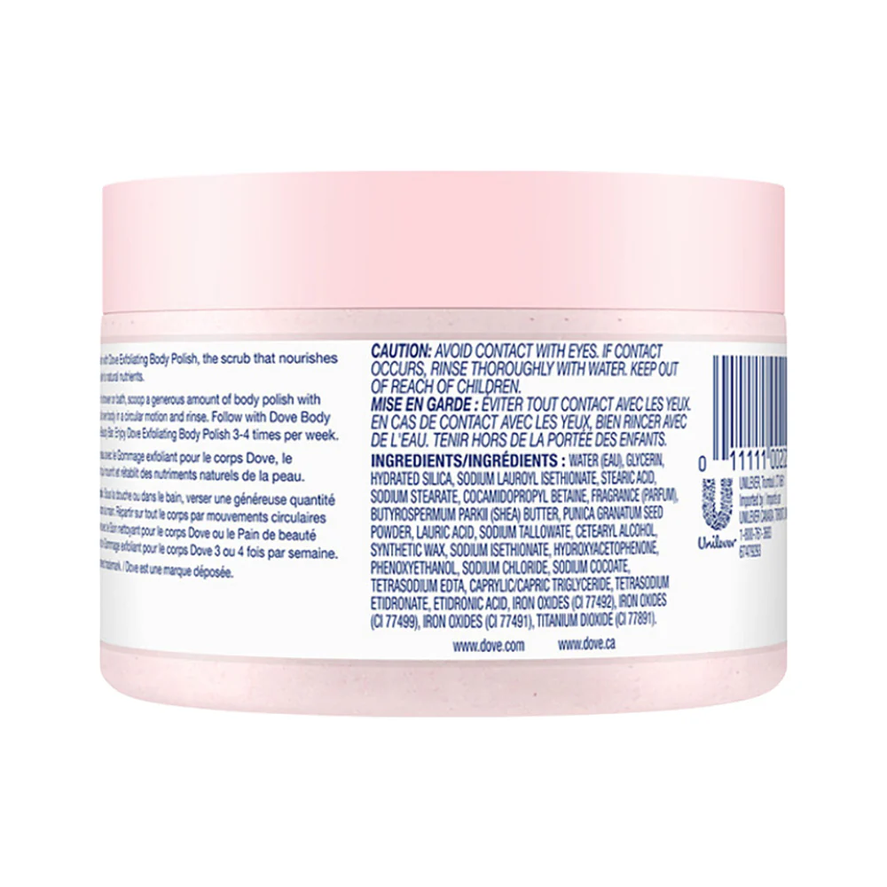 Dove Exfoliating Body Polish with Pomegranate Seeds & Shea Butter - 298ml - Image 3