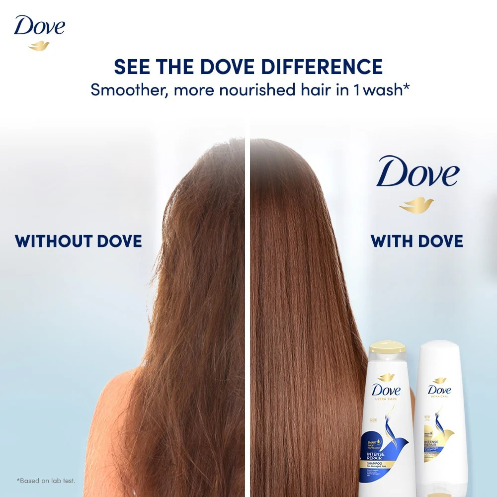 Dove Ultra Care Intense Repair Shampoo for Damaged Hair 680ml - Image 3