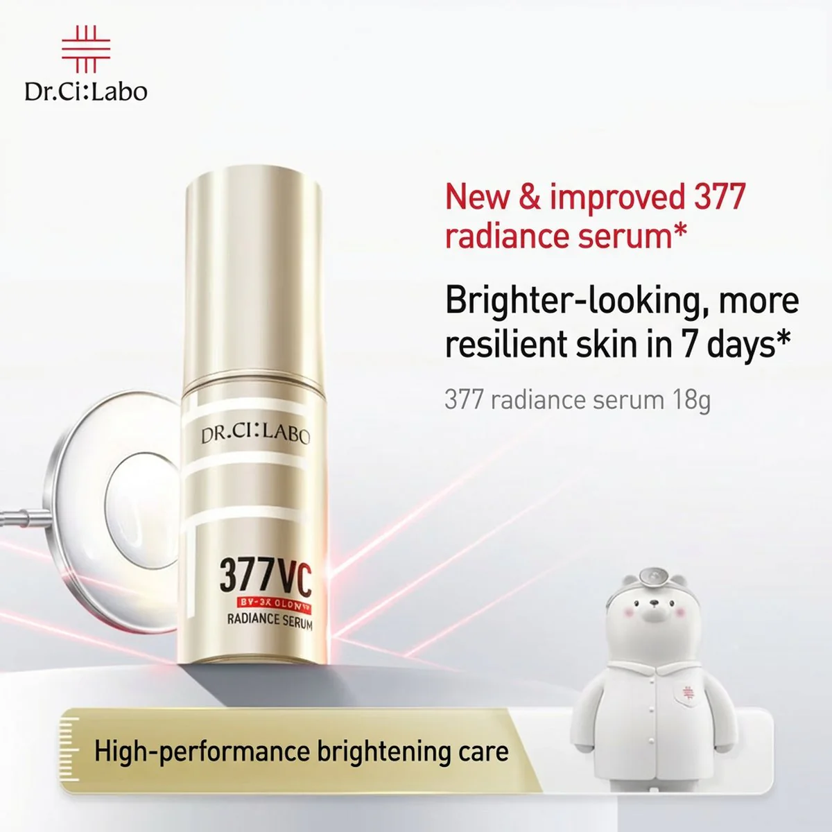 Dr.Ci:Labo 377VC Radiance Serum 18g – Brightening & Dark Spot Care