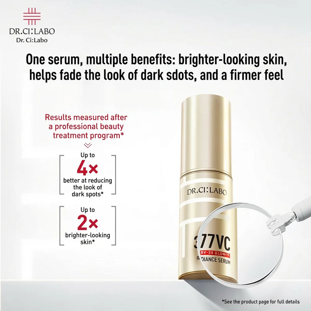 Dr.Ci:Labo 377VC Radiance Serum 18g – Brightening & Dark Spot Care - Image 2