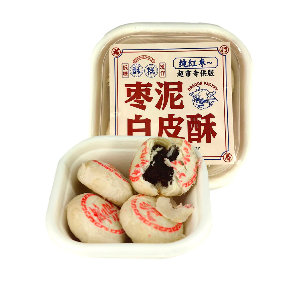 Dragon Pastry Date Paste White Pastry - 4 Pieces