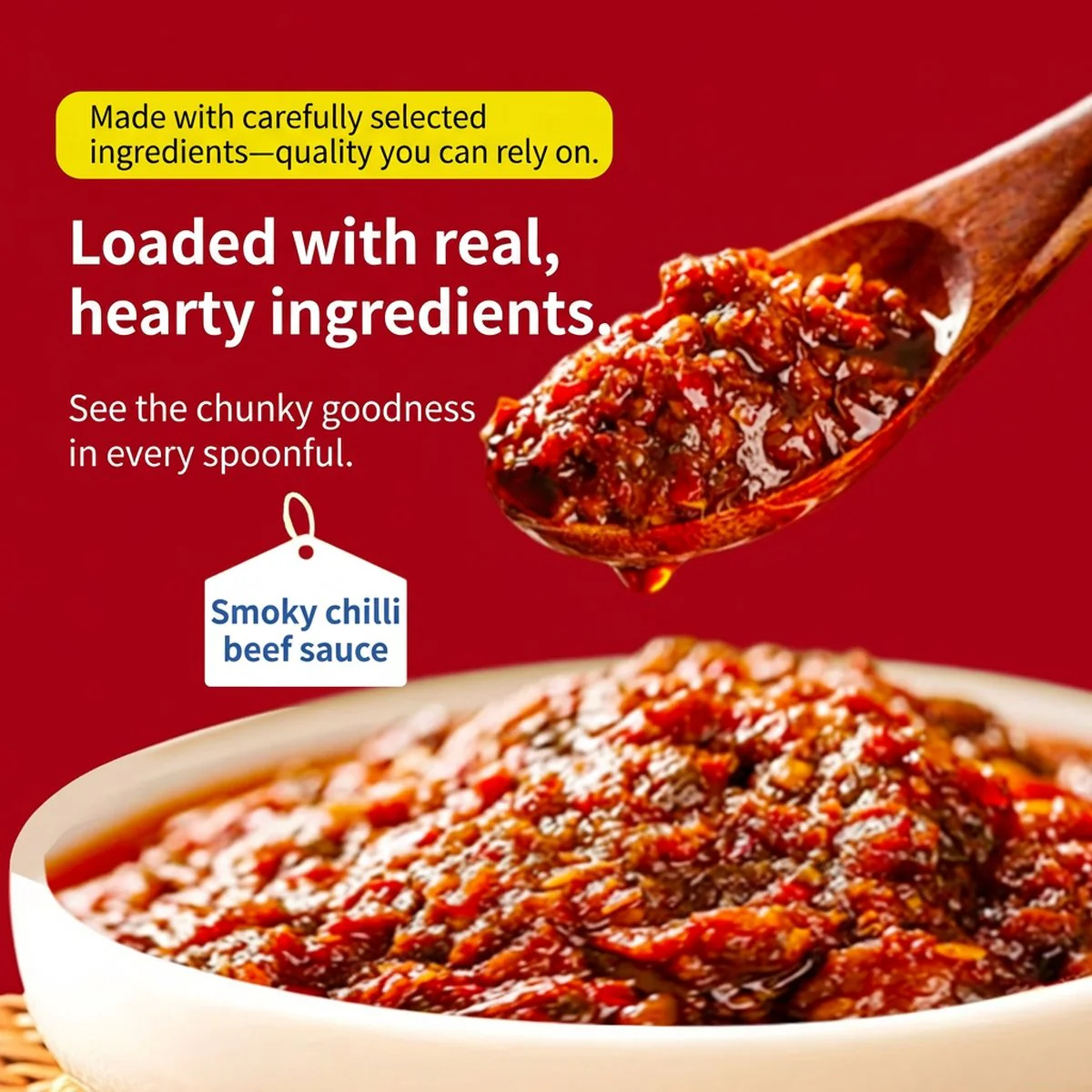 Dragon Up Smoky Spicy Shiitake Beef Chili Sauce 50g - Image 3