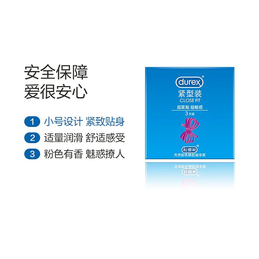 Durex Close Fit Condoms - Small Size, 3 Pieces - Image 2