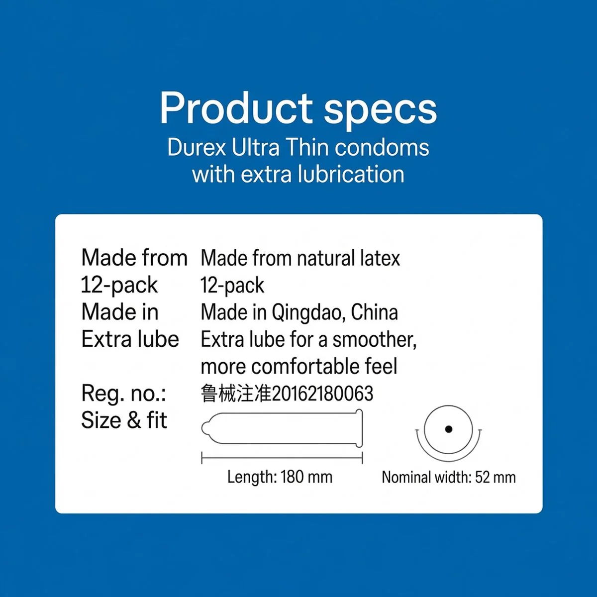 Durex Fetherlite Ultra Thin Condoms – Extra Lubricated, 12 Pack - Image 4
