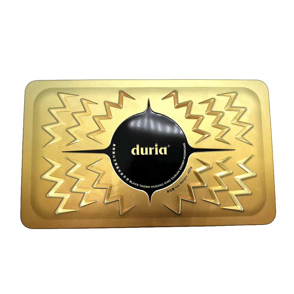 Duria Black Thorn Musang King Durian Snowy Mooncake - 6 Pieces, 420g - Image 3
