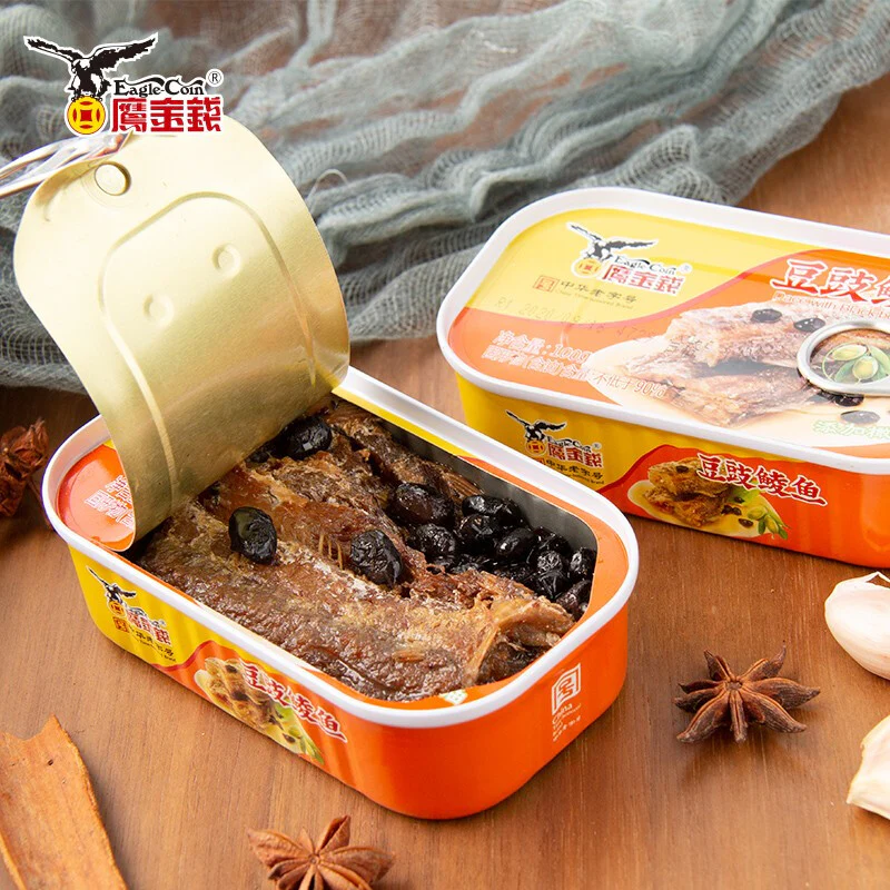 Eagle Coin Fried Dace with Salted Black Beans - 100g - Image 2