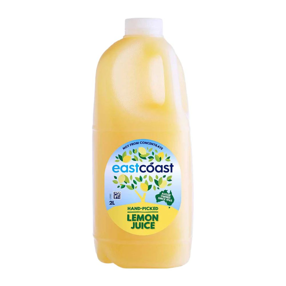 Eastcoast Hand-Picked Lemon Juice 2L – Not From Concentrate