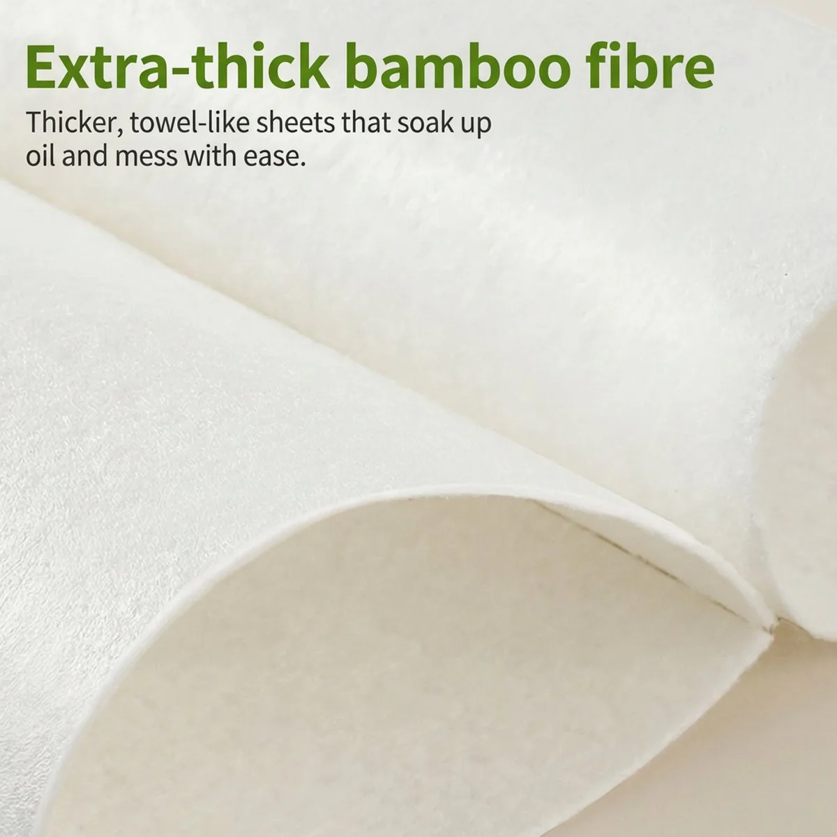 Ecoway Bamboo Fibre Disposable Kitchen Cleaning Cloths - 20 Sheets - Image 2