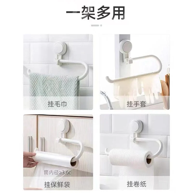Ecoway Kitchen Paper Towel Vacuum Suction Hook - Holds Up to 5kg - Image 3