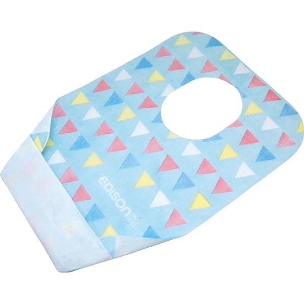 Edisonmama Disposable Baby Bibs - 8 Pieces, Blue & Pink - Image 2