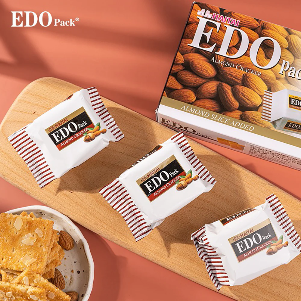 Edo Almond Sweet Soda Biscuits, 7 Pack, 133g - Image 2