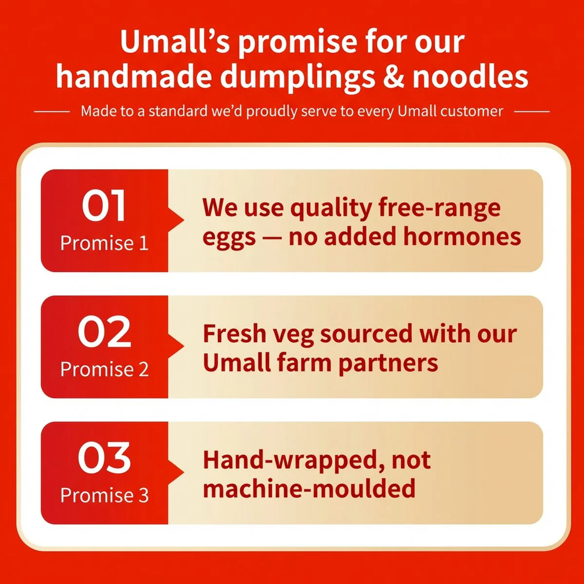 UMALL Egg & Garlic Chives Handmade Dumplings - 12 Pieces, 360g - Image 5