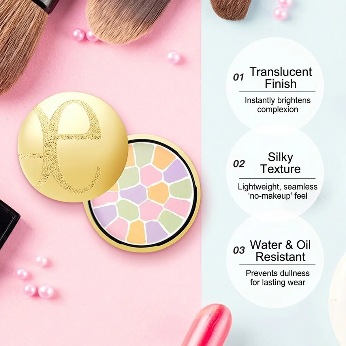 Elegance La Poudre Haute Nuance Face Powder 03g - Finishing Powder Compact - Image 5