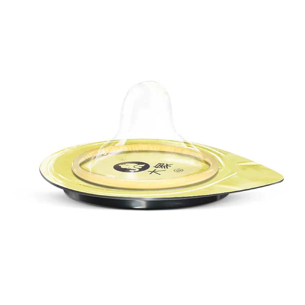 Elephant Orgasm Shining Gold Condoms - 2 Pieces - Image 3