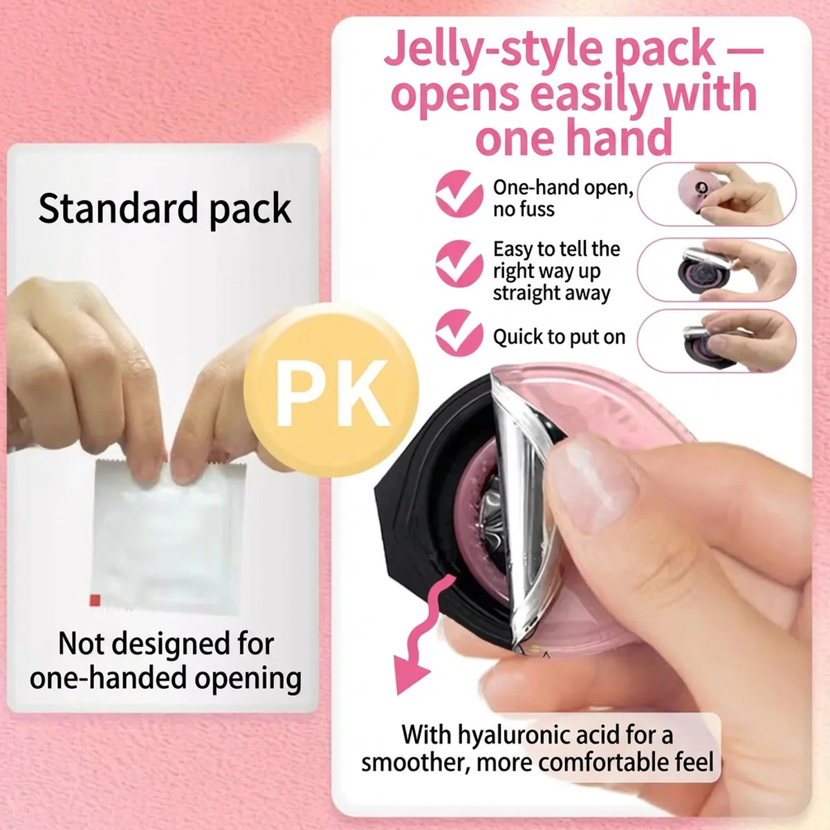 Elephant Sakura Ultra Thin 0.03mm Condoms with Hyaluronic Acid – 10 Pack - Image 3