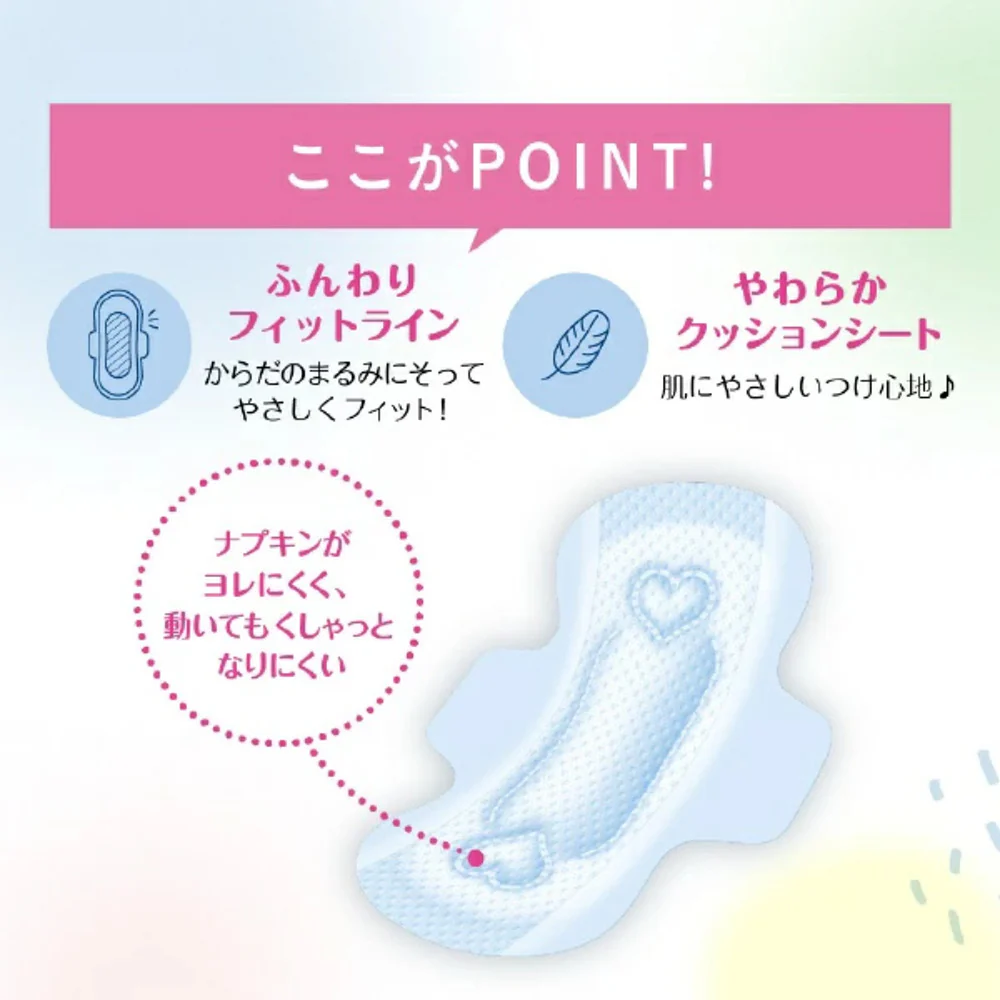 Elis New Skin-Friendly Night Sanitary Pads with Wings 29cm - 9 Pads - Image 4