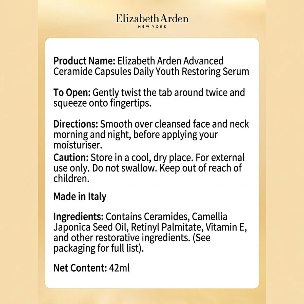Elizabeth Arden Advanced Ceramide Capsules Daily Youth Restoring Serum - 90 Capsules - Image 4