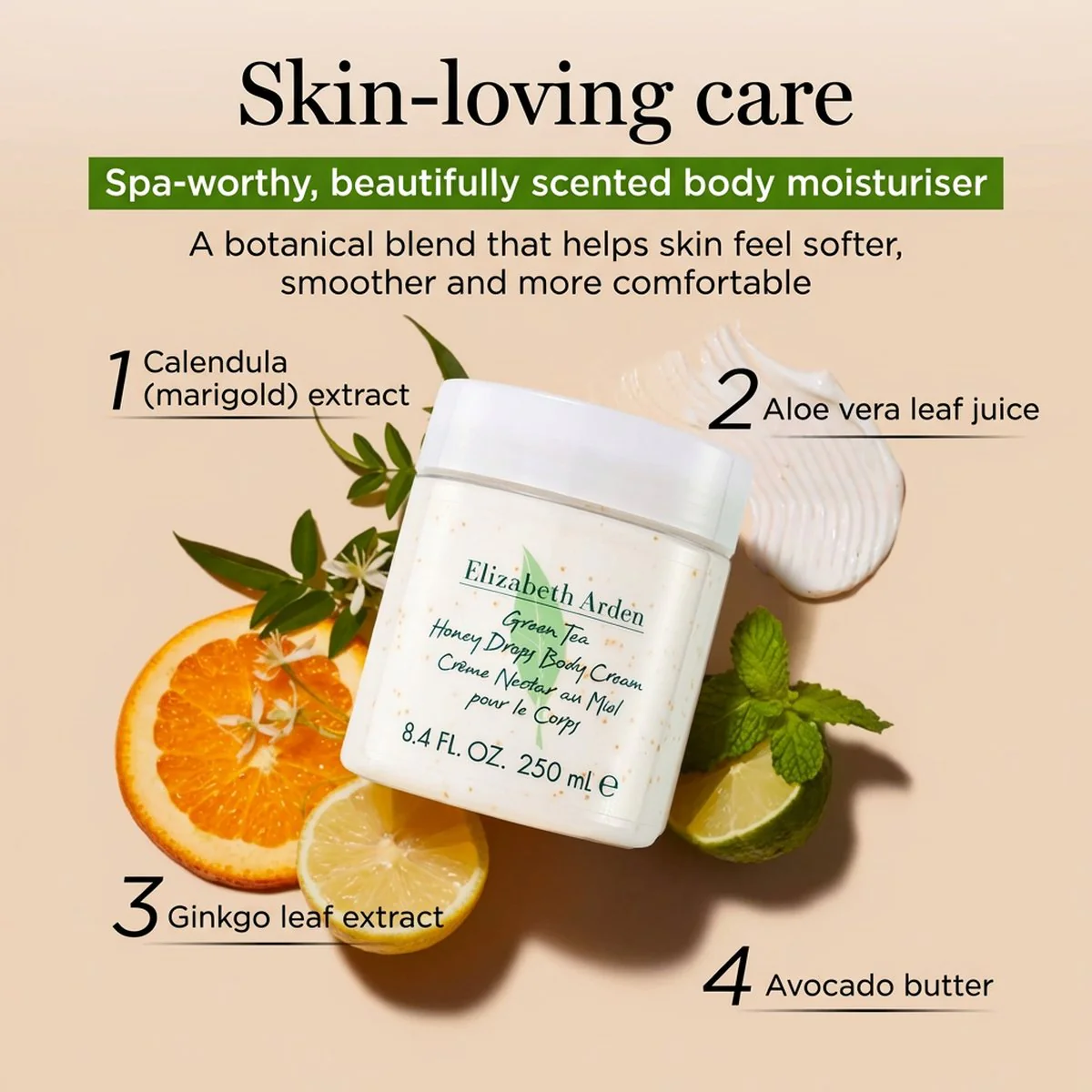 Elizabeth Arden Green Tea Honey Drops Body Cream - 250ml - Image 2