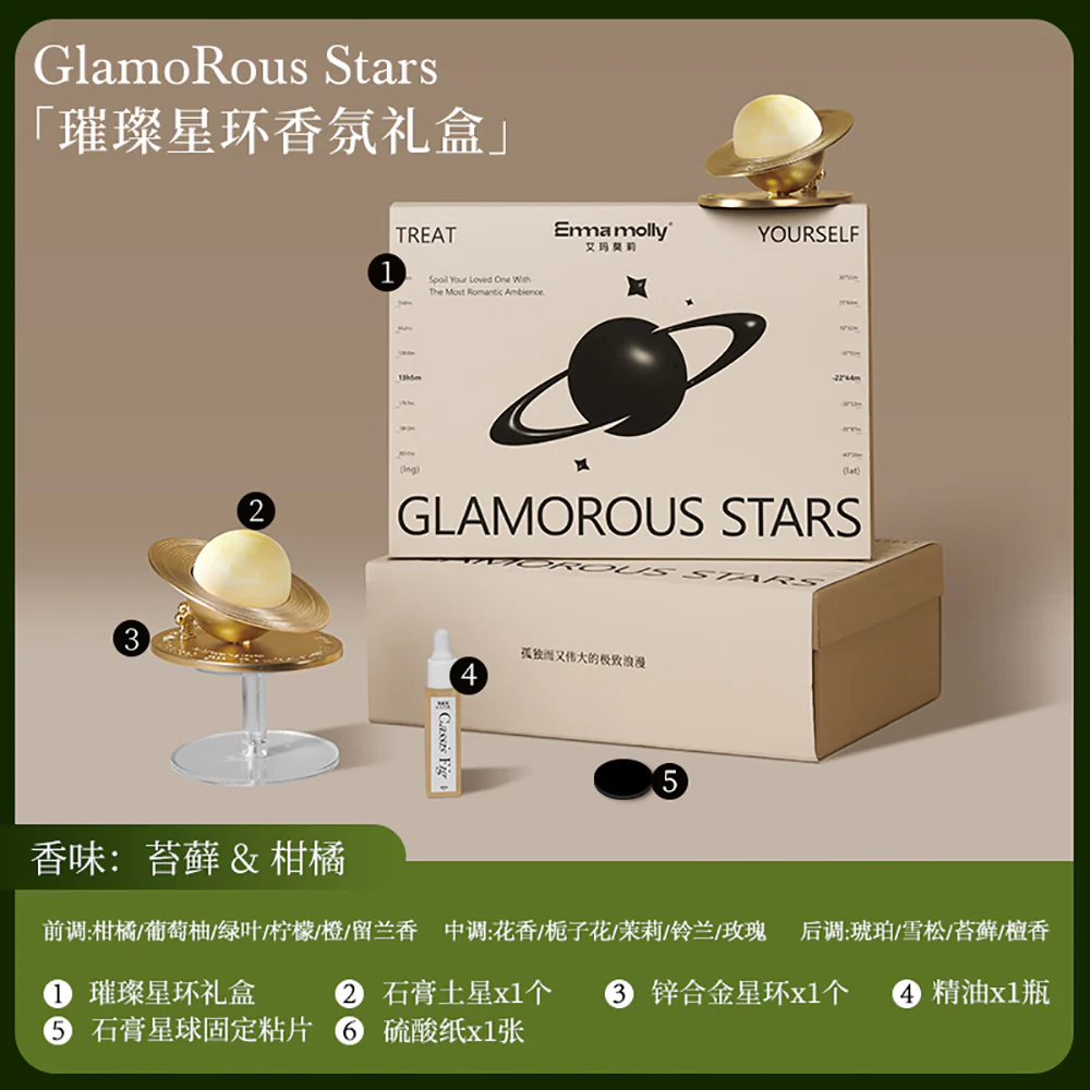 Emma Molly Glamorous Stars Fragrance Gift Box - Osmanthus & Citrus - Image 2