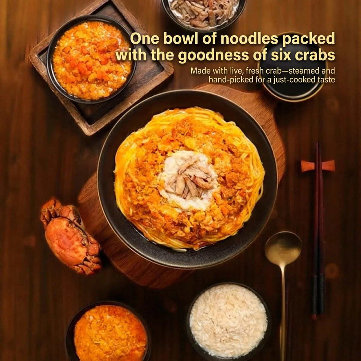 Erhejia Crab Roe Noodles - 915g - Image 4
