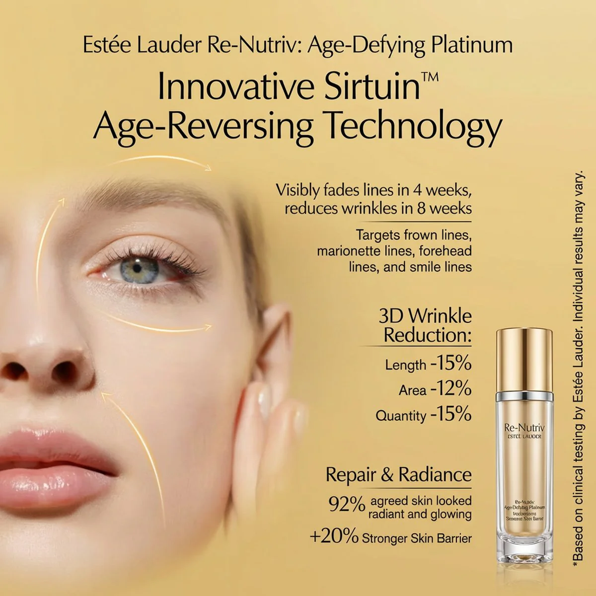 Estée Lauder Re-Nutriv Ultimate Lift Regenerating Youth Creme Gelée 50ml – Lightweight Gel Cream - Image 2