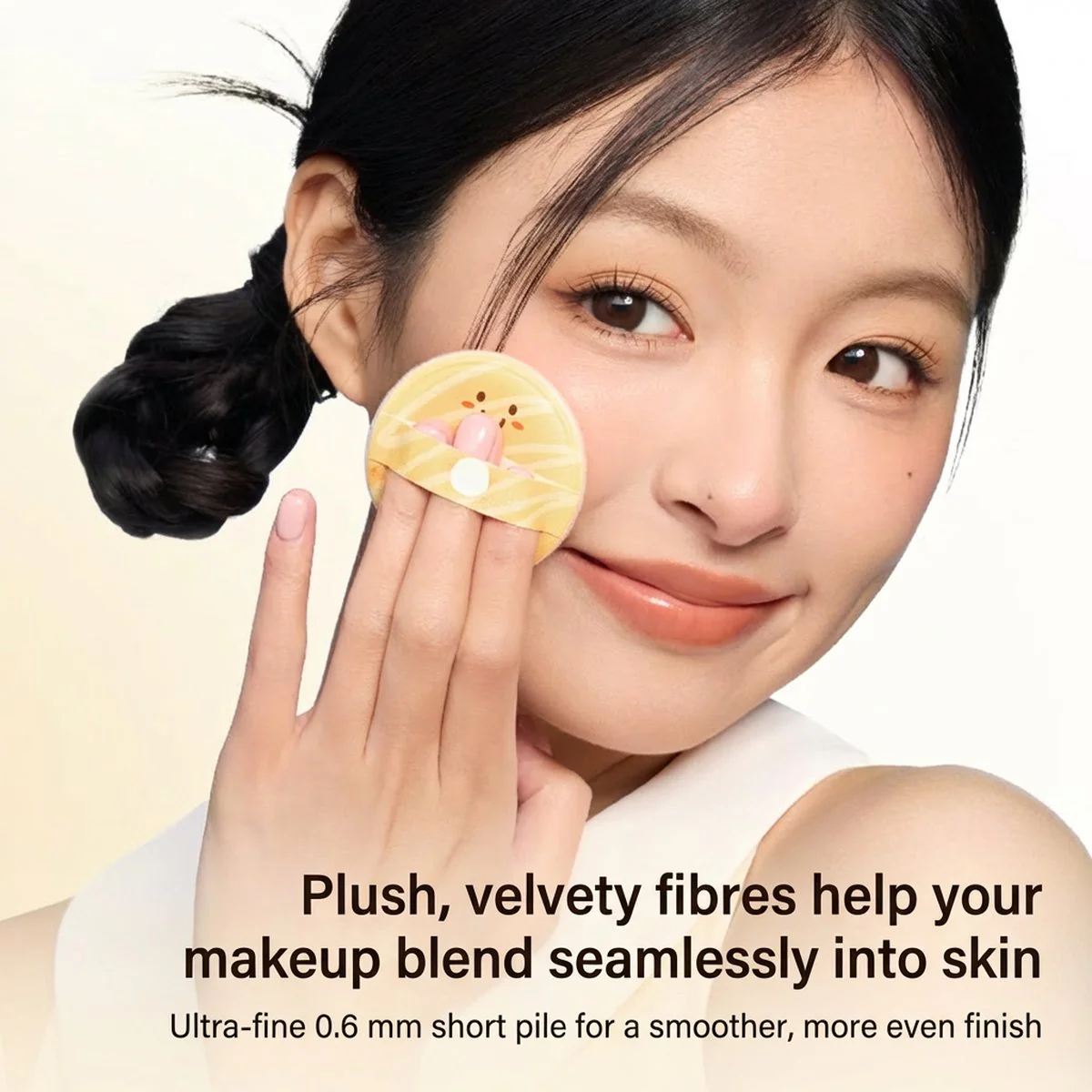 Everbab Creamy Bagel Velvet Powder Puffs - 4 Pack - Image 3