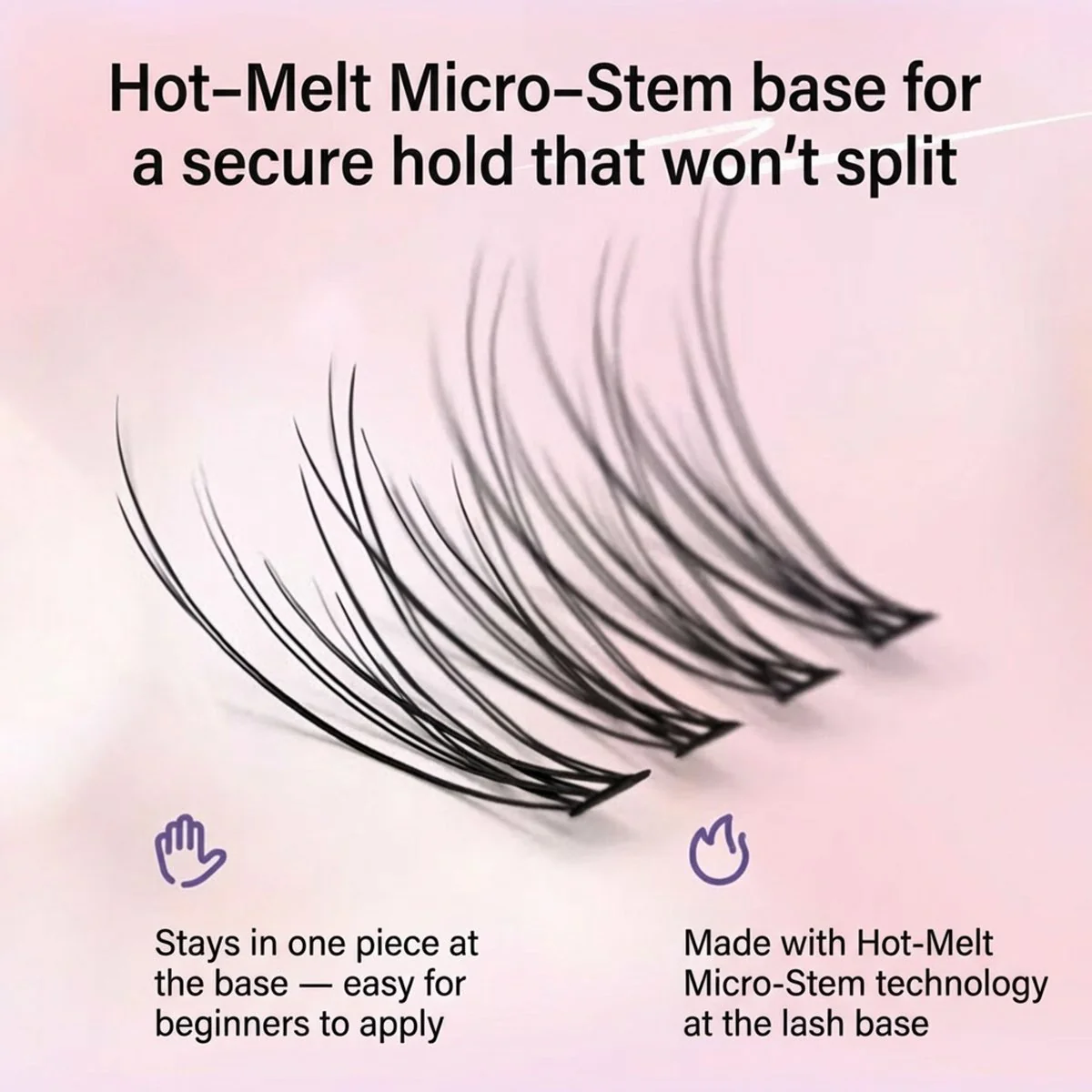 Everbab Single Cluster False Eyelashes - L-shaped Swallowtail - Image 3