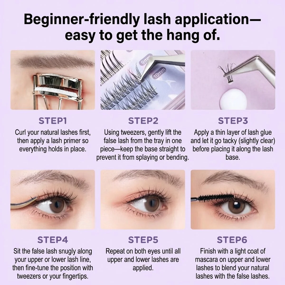 Everbab Single Cluster False Eyelashes - L-shaped Swallowtail - Image 5