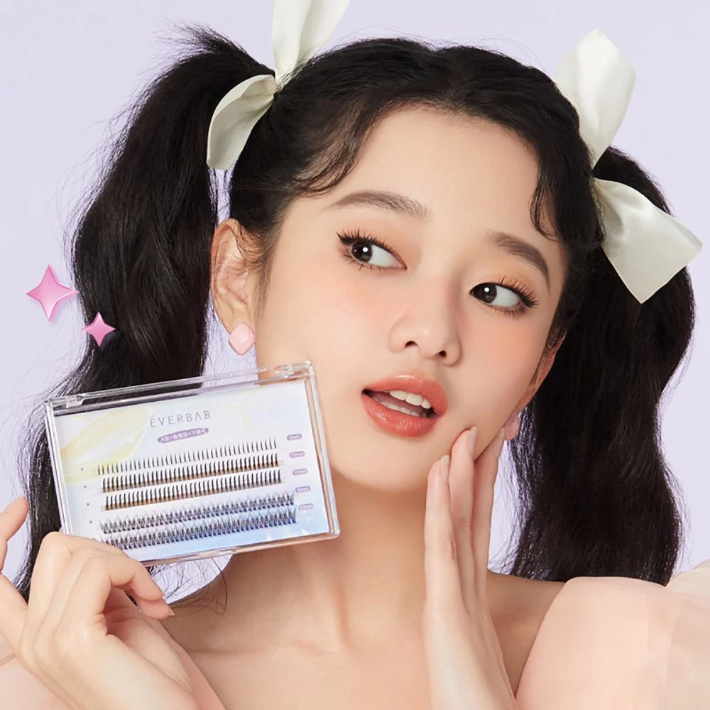 Everbab Single Cluster False Eyelashes - Type A, Fish Tail, Lower Lashes - Image 2