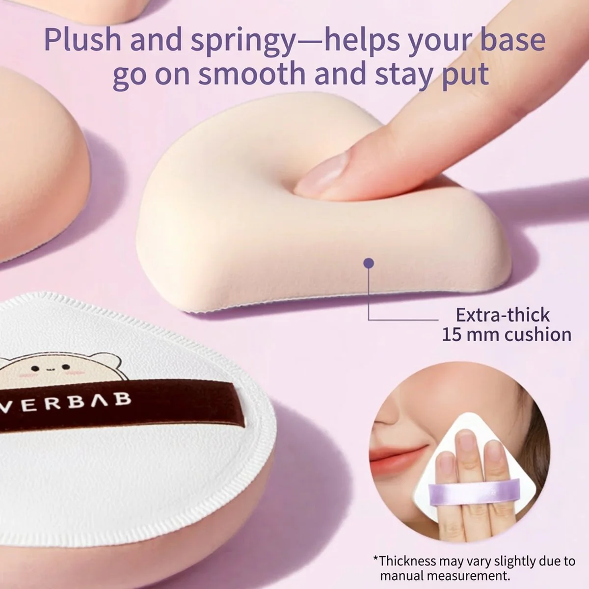 Everbab Triangular Cushion Puff - 2 Pieces - Image 4