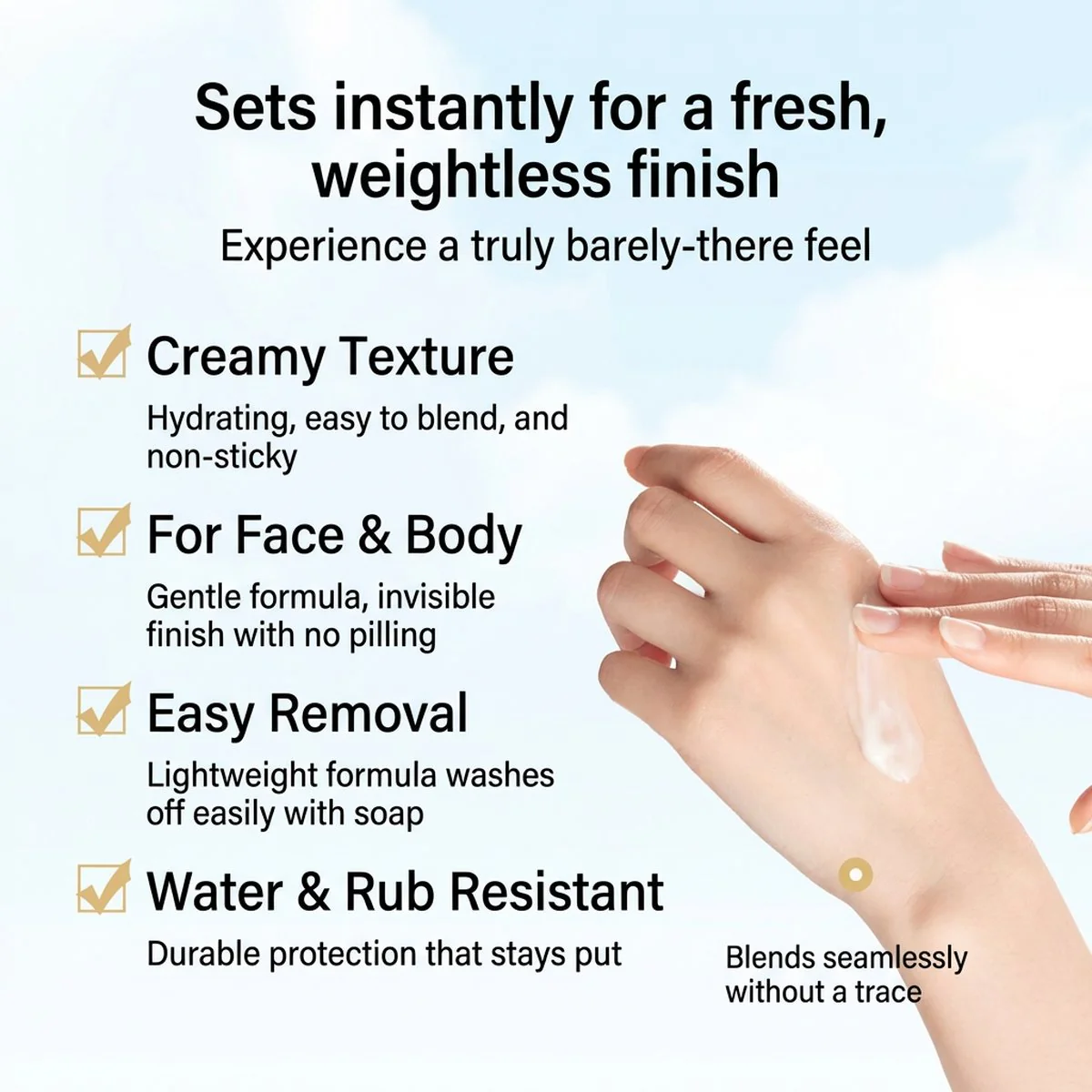 Excel Protective UV Essence SPF50+ PA++++ 60g - Bergamot Scent - Lightweight Face Sunscreen - Image 3