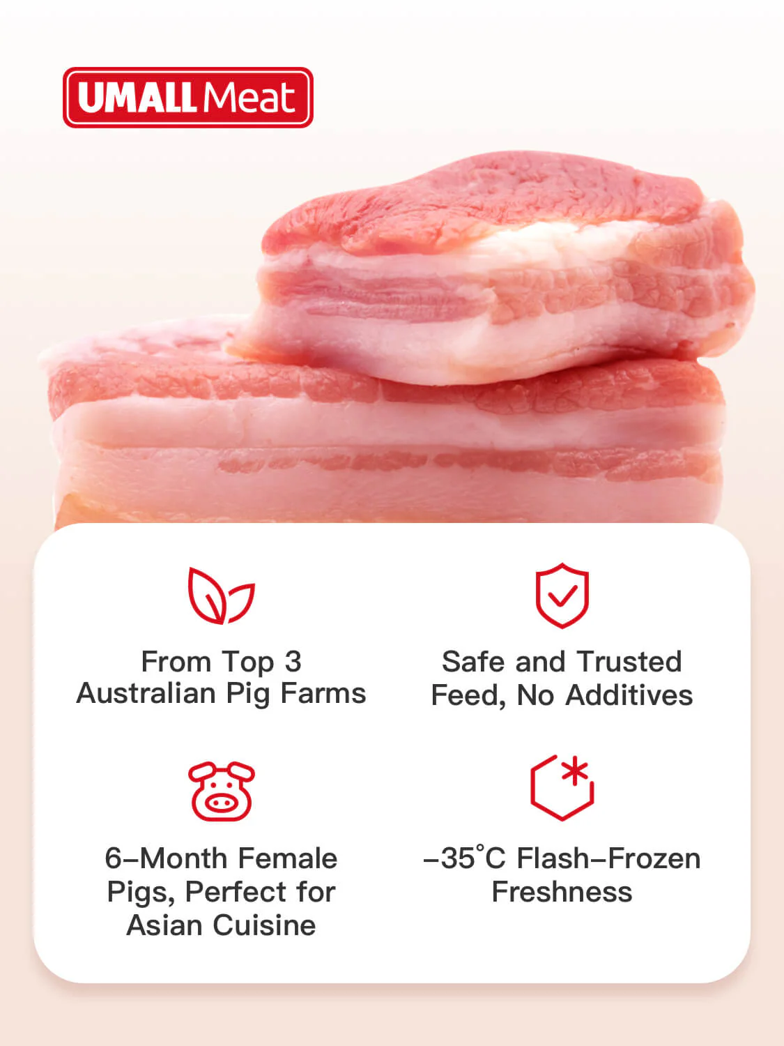 Frozen Premium Pork Cheek Meat - 1.1kg - Image 2