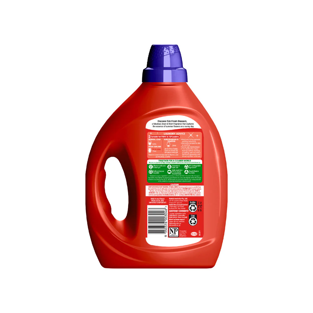 Fab Fresh Blossom Laundry Liquid 2L - Image 2
