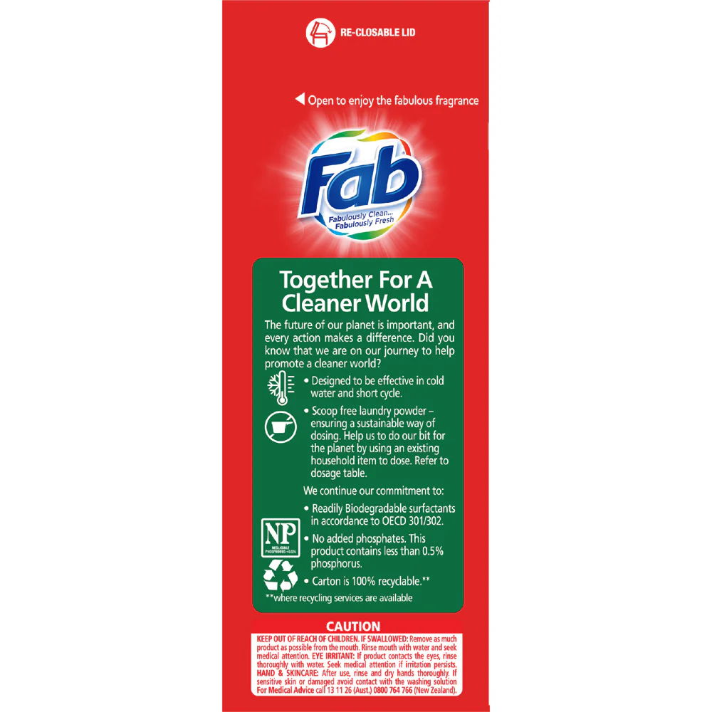 Fab Fresh Blossom Laundry Powder 2kg - Image 3