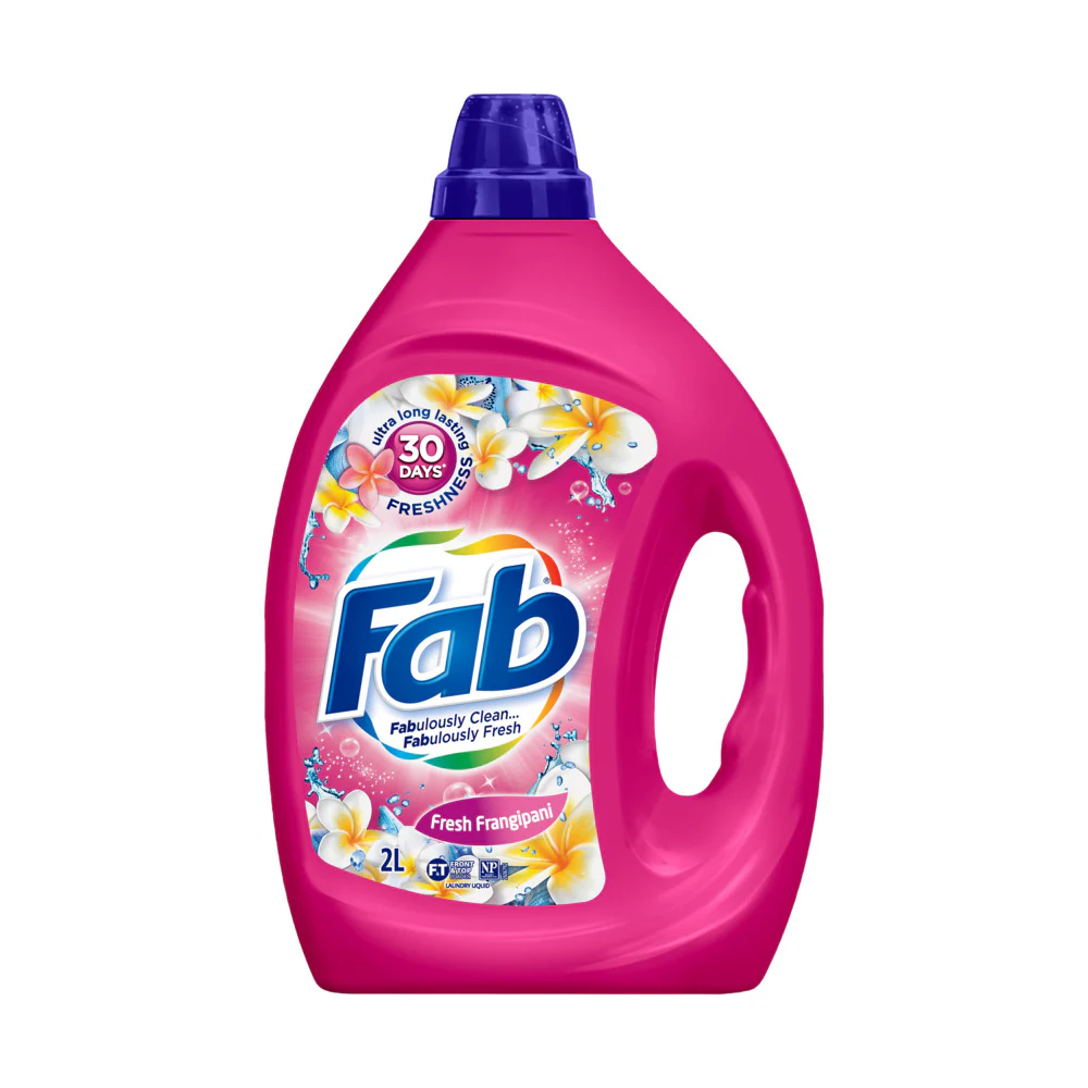 Fab Fresh Frangipani Laundry Liquid 2L - Image 2