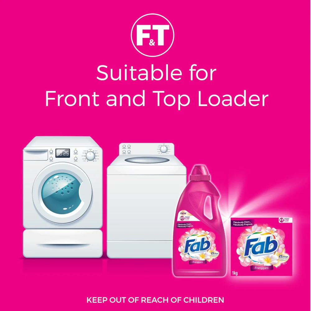 Fab Fresh Frangipani Laundry Powder 2kg - Image 5