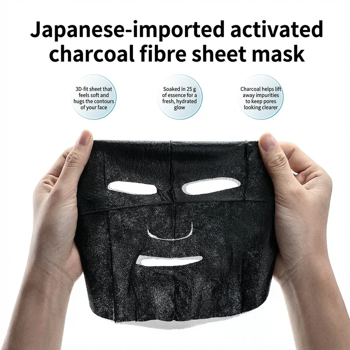 Face Live Activated Carbon Clean Repair Mask - Single Sheet - Image 2