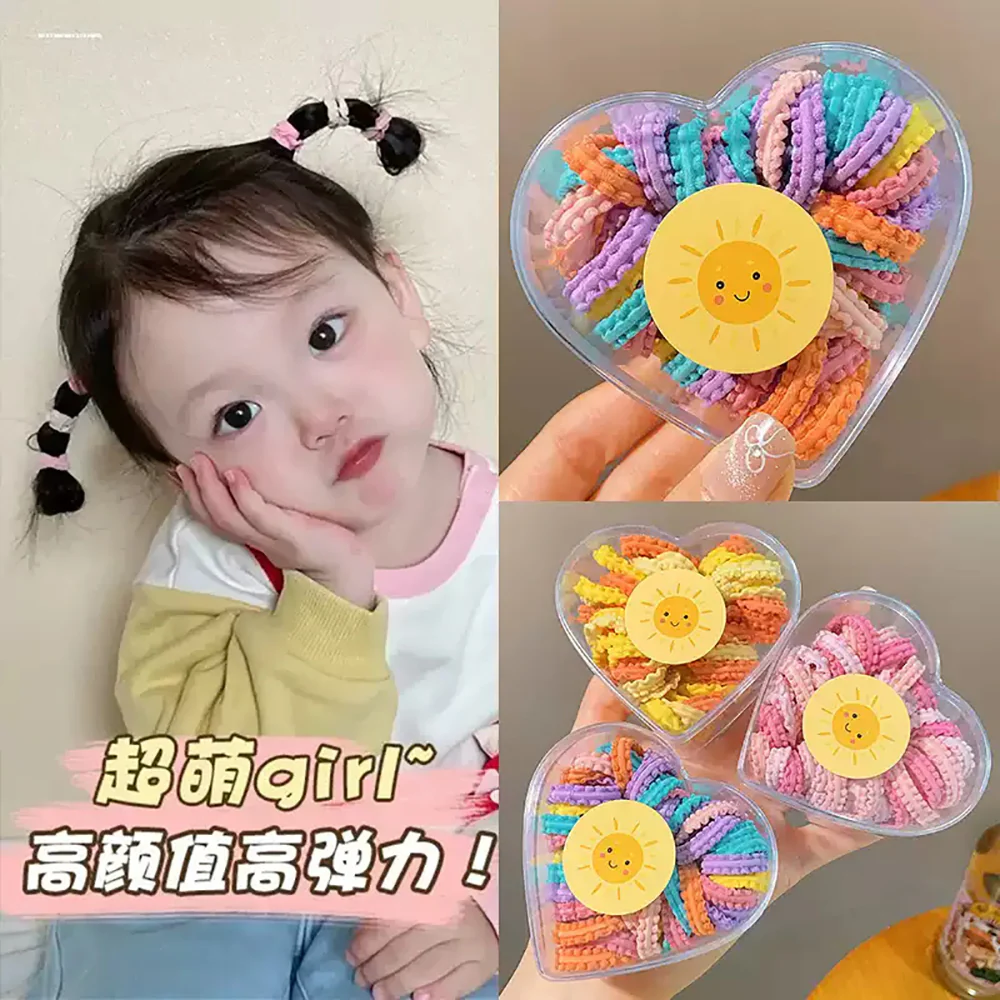 FamiMan Children's Candy Color Hair Ties - 50 Pieces - Image 2