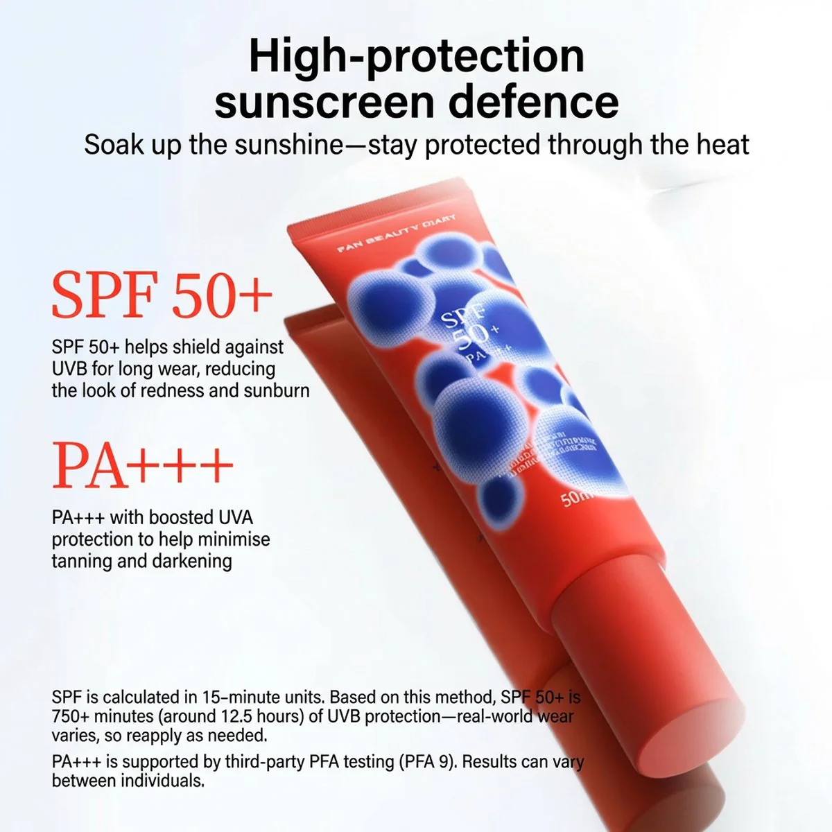 Fan Beauty Diary All-Season Luminous Bare-Skin Sunscreen SPF50+ PA++++ 50ml - Image 2