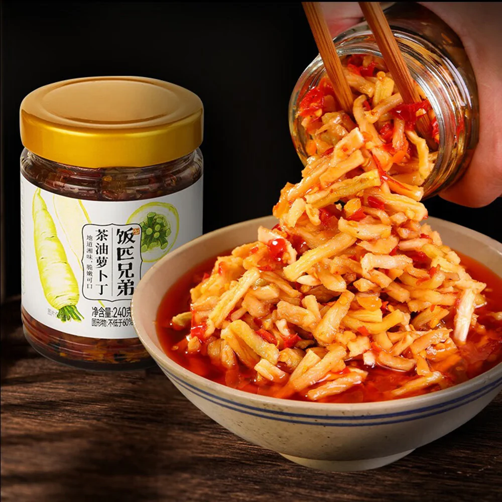 Fanpi Brothers Pickled Radish with Camellia Oil - 240g - Image 2