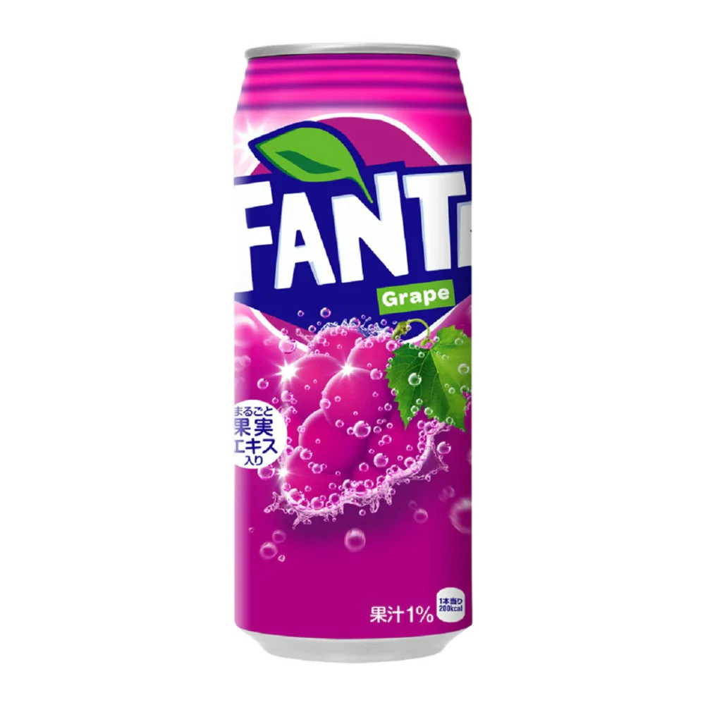 Fanta Grape Flavored Soda Can - 500ml