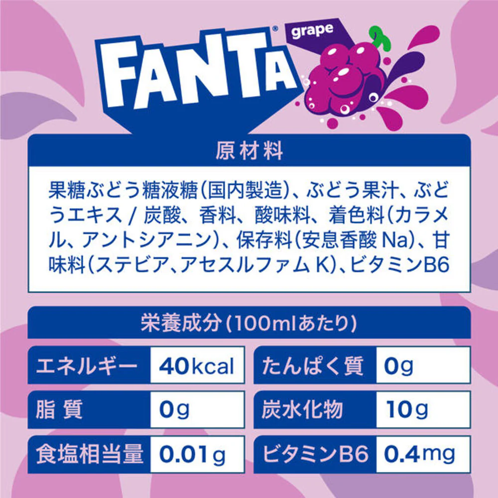 Fanta Grape Flavored Soda Can - 500ml - Image 2