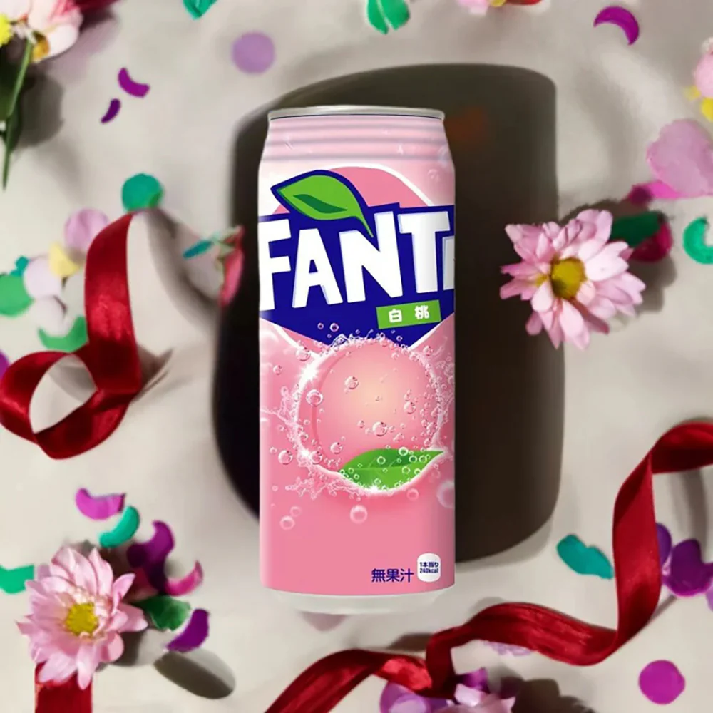 Fanta White Peach Soda - 500ml Can - Image 2