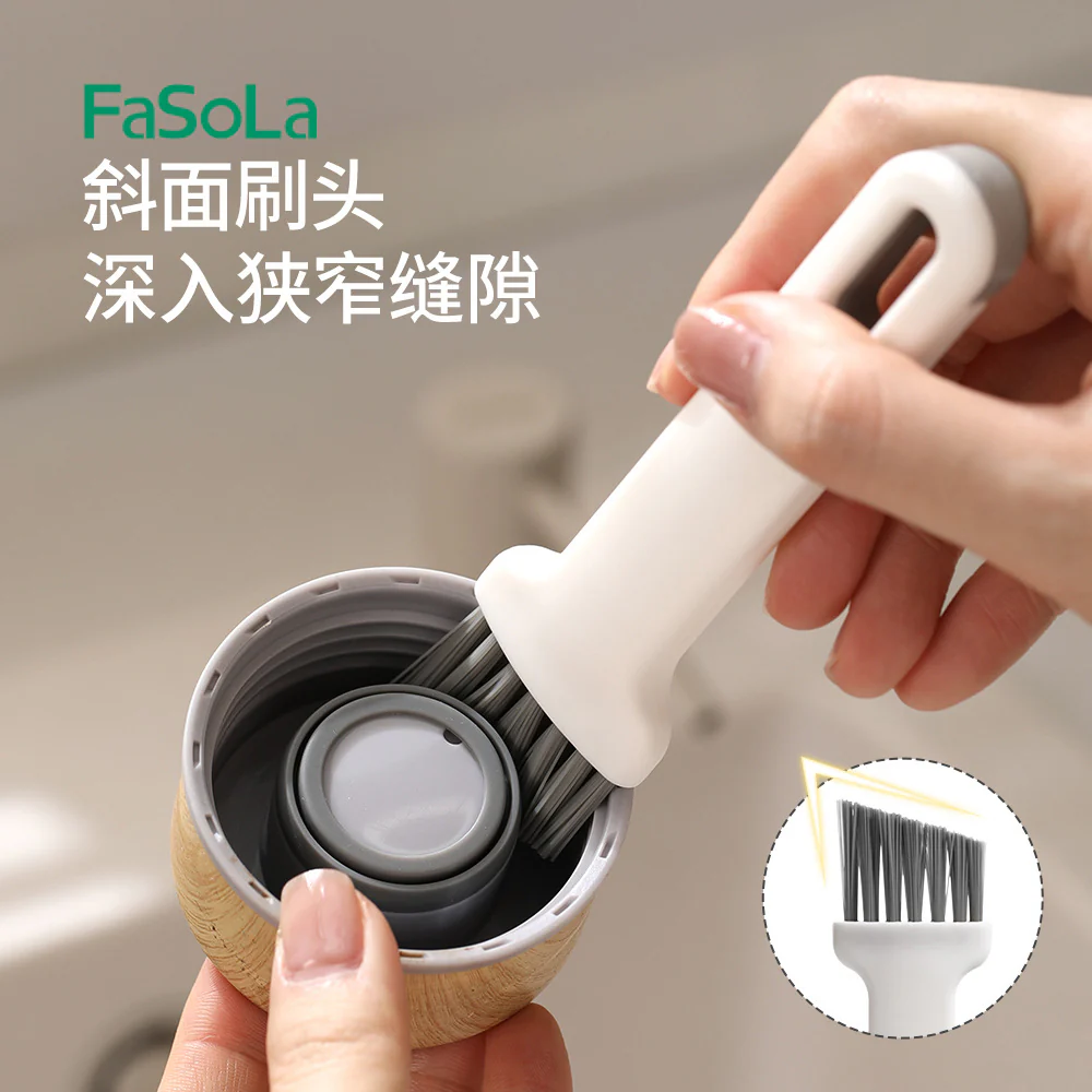 FaSoLa 2-in-1 Lid Cleaning Brush - White - Image 2