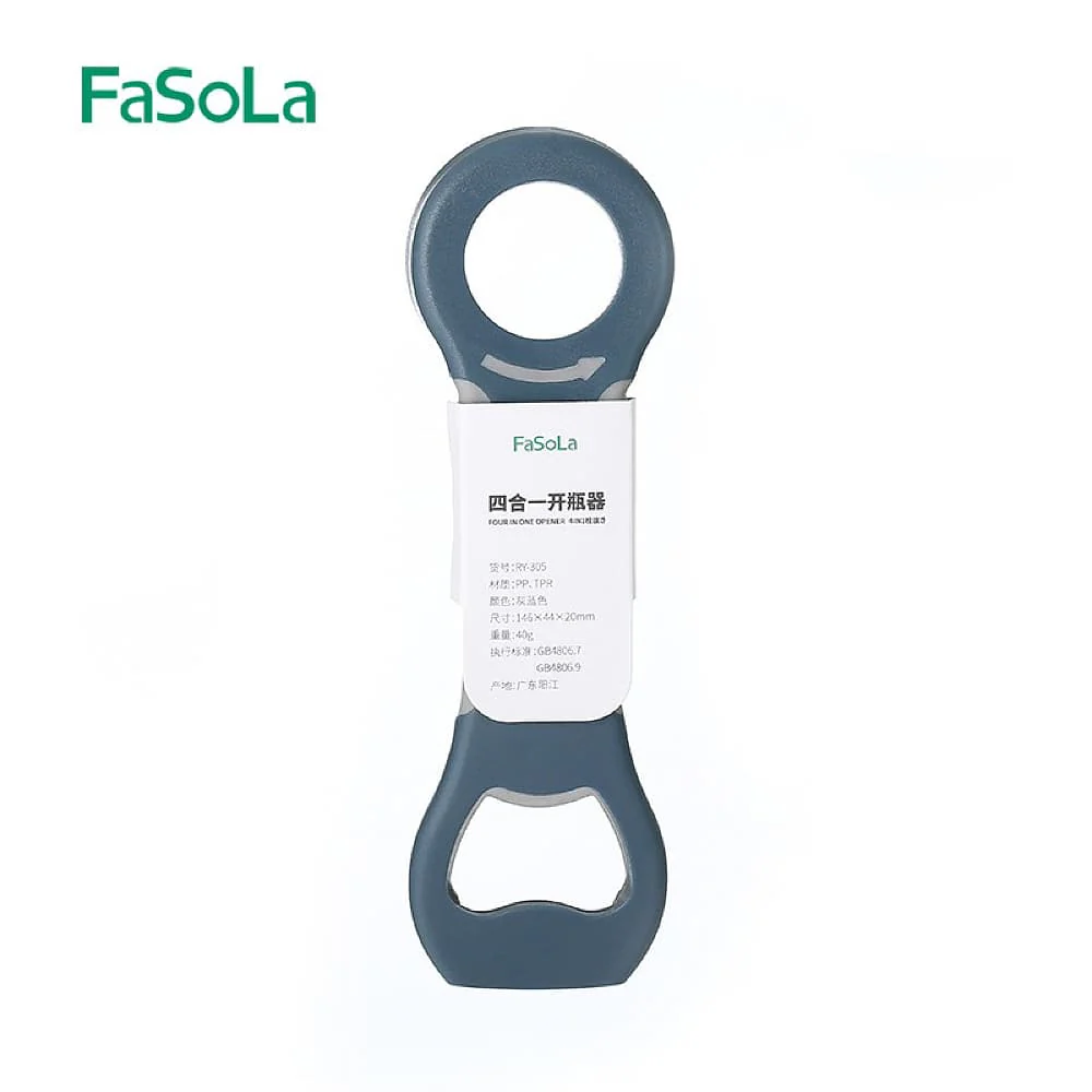 FaSoLa 4-in-1 Bottle Opener - Gray Blue, 14.6*4.4*2cm 1Piece - Image 5