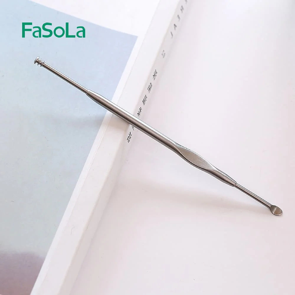 FaSoLa 430 Stainless Steel Dual-Head Ear Pick - 12cm - Image 4